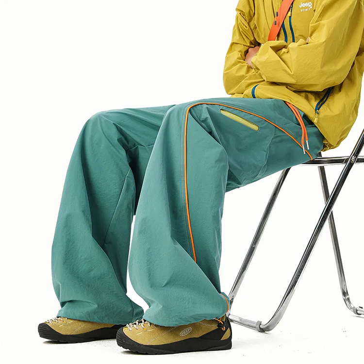 2026山系冲锋裤男秋季新款机能运动登山长裤美式vibe直筒休闲裤子