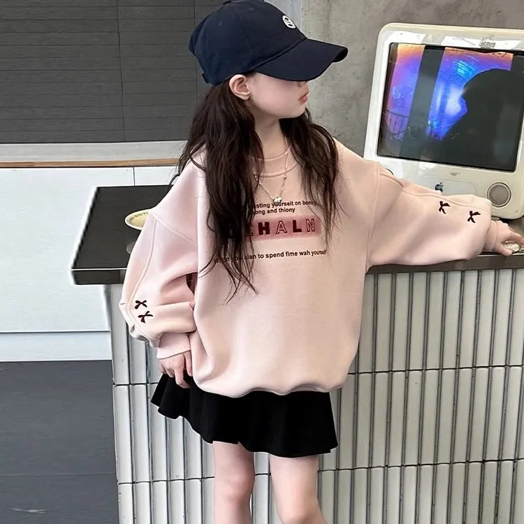 女大童卫衣春秋款2025新款女童早春时髦洋气上1215岁大童秋款卫衣