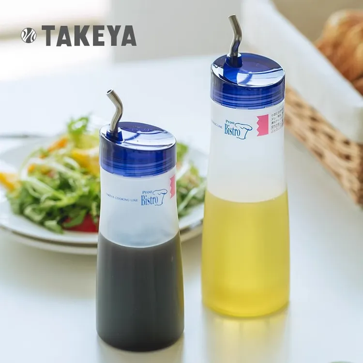 日本TAKEYA进口油壶防漏油酱油瓶香醋瓶油罐挤压瓶醋壶厨房调料瓶