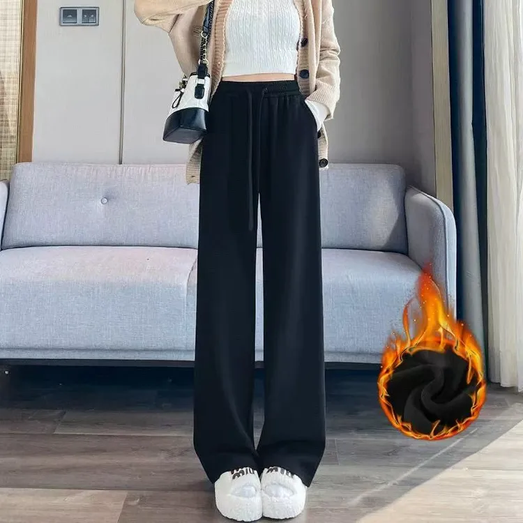 大码秋冬（厚绒）阔腿裤休闲裤63777
