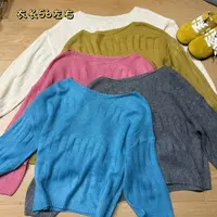 【志玲家】优选5635款镂空纯色百搭毛衣