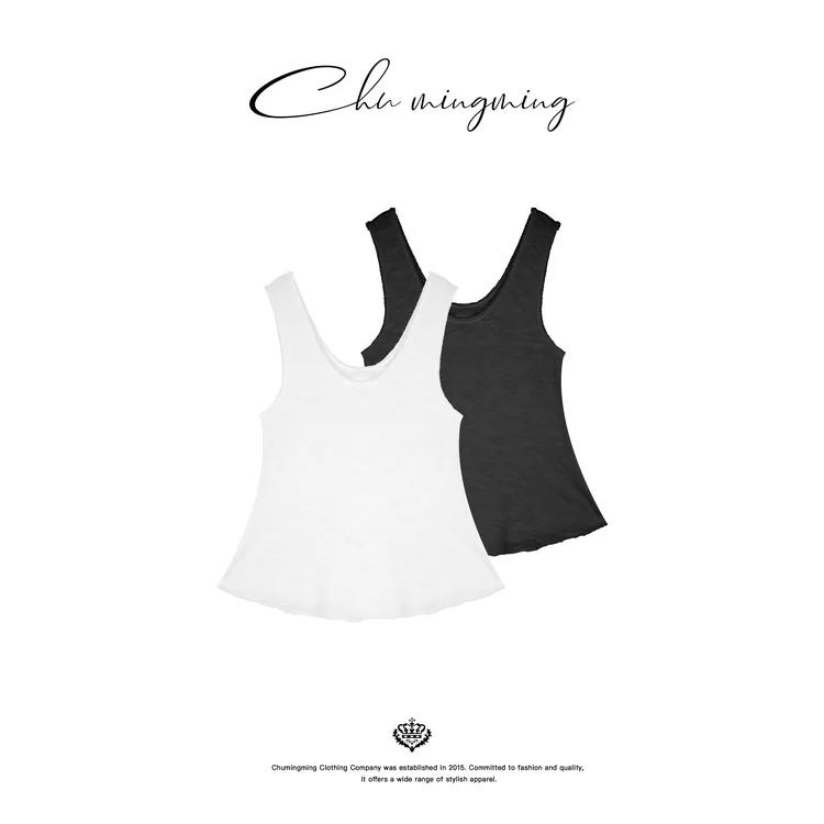 【CHU/2025SSNEW】《影谱》做旧U领背心NH25172