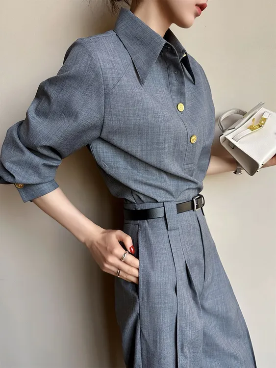 哥弟阿玛施正老钱风时尚气质西装轻奢极简风套装酷飒风女装高级感