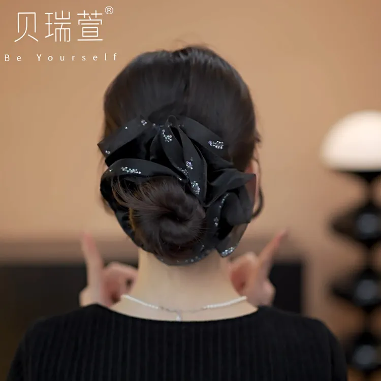 轻奢新款高级气质小香风丝绒大肠发圈FQ756