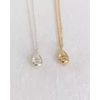 合金吊坠 【泡菜韩货】ounce 新款 精致小巧小水滴形925项链女