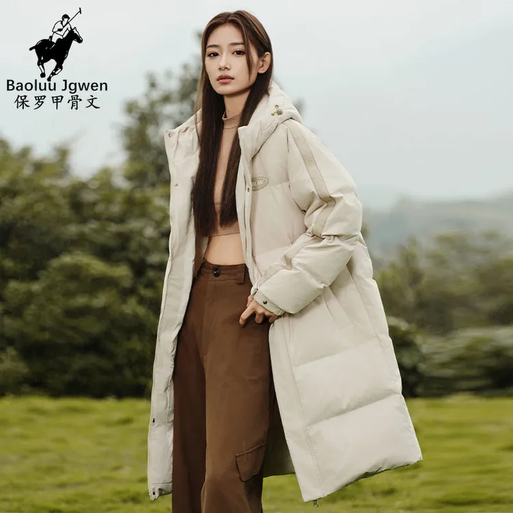 Baoluu Jgwen/保罗甲骨文2025冬季男中长款男士羽绒服男式宽松