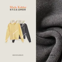 秋季新款设计感撞色百搭连帽女针织衫MKAQ3A164【澳门小源同款】