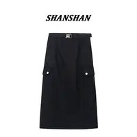 【SANSAN】不规则百搭高腰显瘦百搭半身裙DY-2155