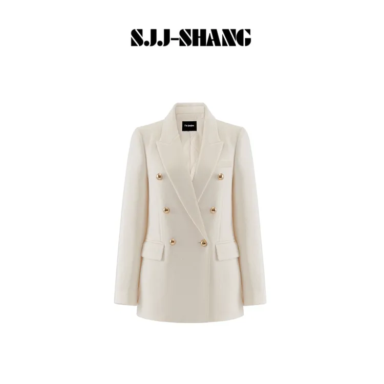 SJJ-SHANG【白金女主】天奴高支澳毛西装3M夹棉西装外套q136001p