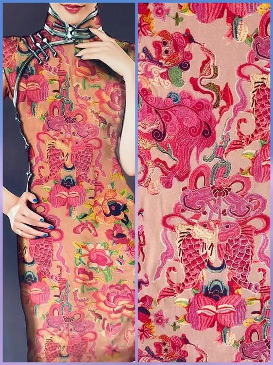 精品棉绸 祥瑞锦鲤