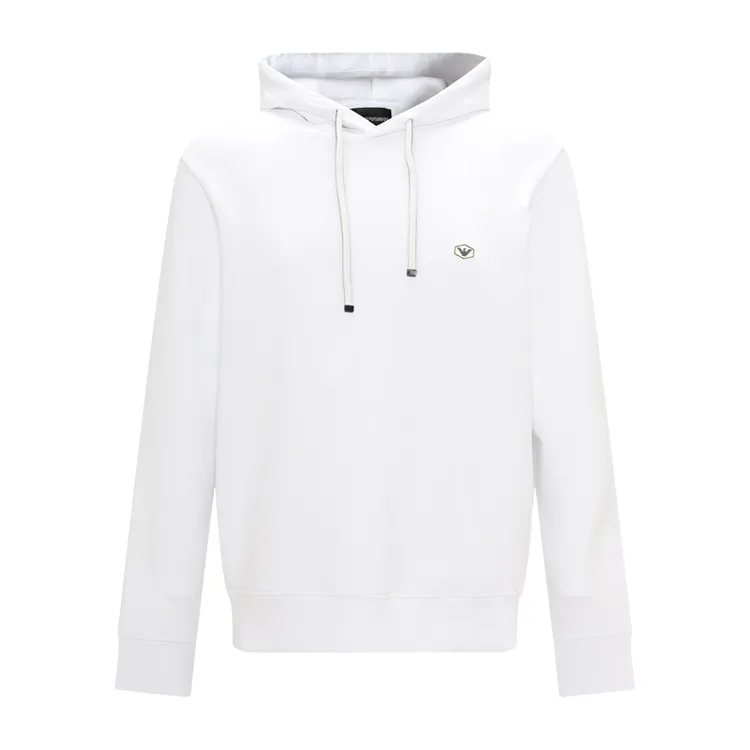 Emporio Armani/安普里奥·阿玛尼徽标纯色棉质连帽时尚舒适卫衣