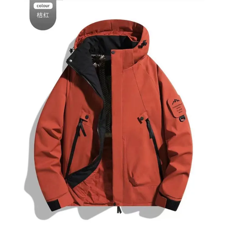 冲锋衣秋冬季情侣款户外旅游防水防风登山服