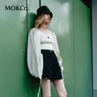 【贤哥专享】【凉感】MOCO春运动风轻量廓形连帽抽绳外套MBD1COT026
