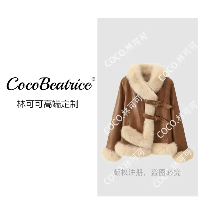 【COCO林可可】2025麂皮绒秋冬羽绒内胆毛毛外套羽绒服上衣加厚