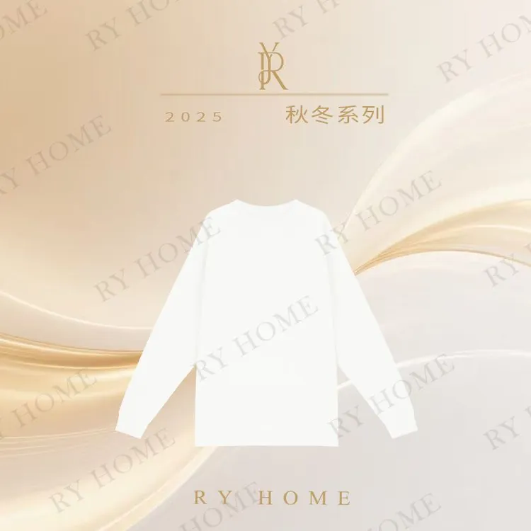 【容雨RYHOME】花边净版宽松休闲大版T恤253T2184