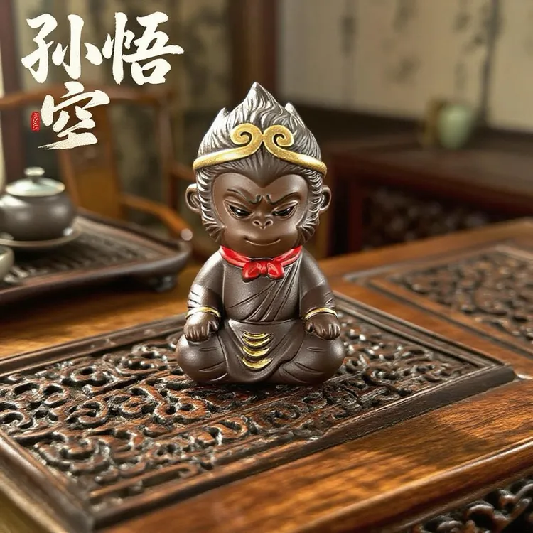 湘永鸿【孙悟空】茶宠中式桌面招财工艺品摆件