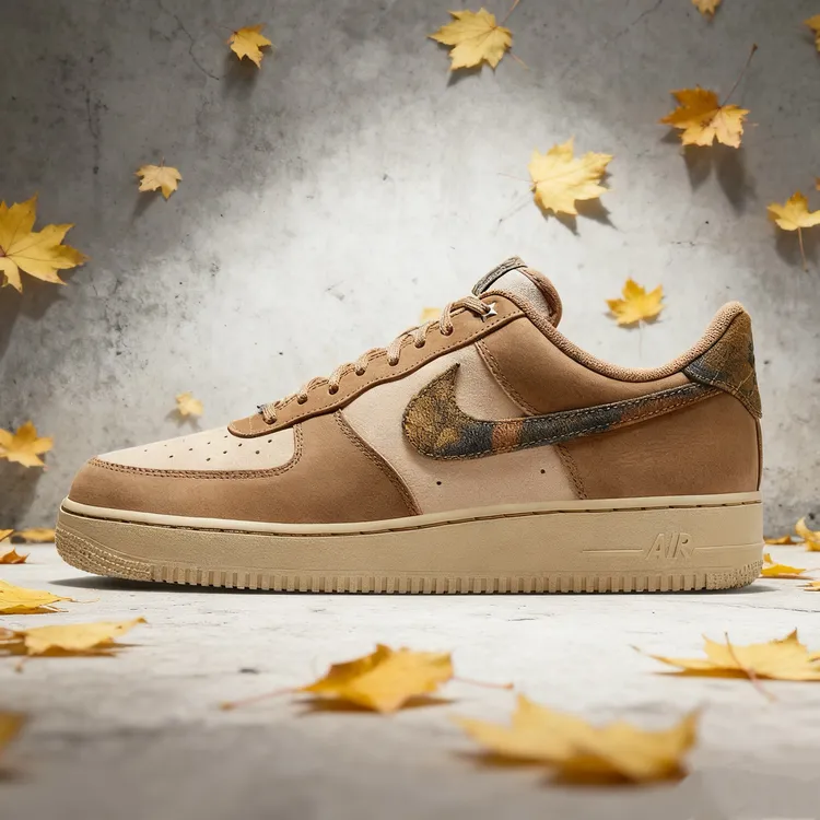 NIKE耐克男子新款落叶卡其棕air force 1 '07休闲鞋 IO9803-200