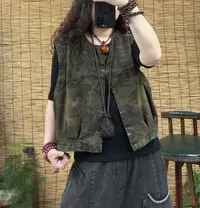 671迷彩牛仔马甲（长55左右，90-160斤）