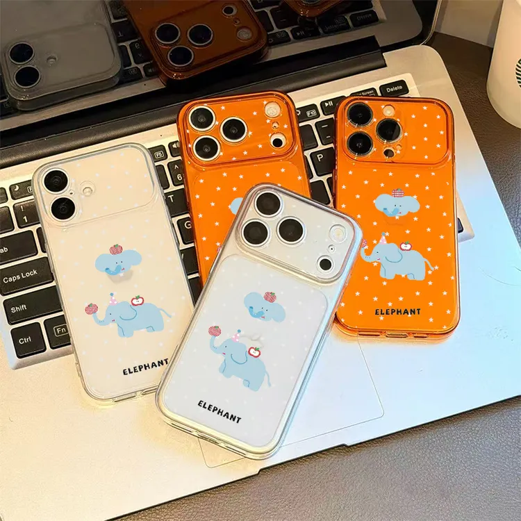 星星苹果大象大视窗适用苹果17PROMAX磨砂水晶手机壳iPhone151413商品图