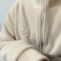 【刘噗噗】yolvy@原 摇粒绒恶搞小鬼刺绣摇粒绒卫衣拉链外套