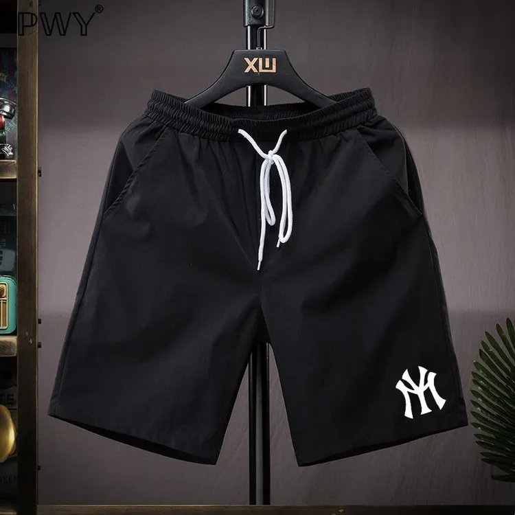 轻奢修身短裤男士夏季新款潮牌休闲运动五分裤沙滩裤时尚百搭中裤