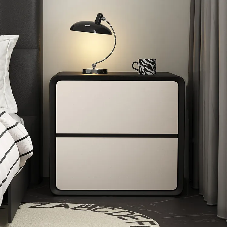 高级感床头柜2025新款简约现代奶油风小型家用卧室储物床边茶几桌