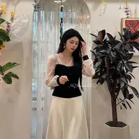 【秀珠小姐】显瘦气质法式短款上衣-K631梨形卡码拍小苹果卡码拍大