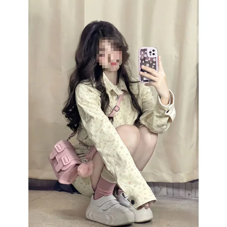 碎花秋季套装女装2024新款高级感韩系氛围感早秋小个子穿搭一整套