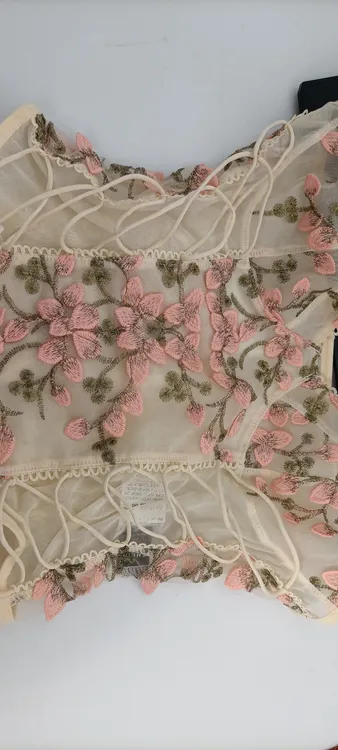 镂空背心款成人透气无插片文胸女装百搭白色夏季碎花蕾丝印花法师