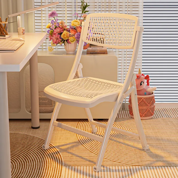 电脑椅舒适久坐宿舍椅子大学生便捷折叠椅家用办公座椅会议靠背椅