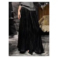 （款式直播间为准）腰60-100长85压褶半身裙显瘦遮肉 3881