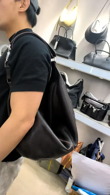 YUSHA/高档咖色箭头单肩包-6005