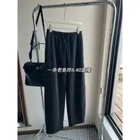 X 加绒加厚休闲直筒裤女 韩版宽松显瘦高腰秋冬裤子