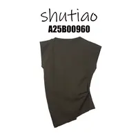 【SHUTIAO】2025夏季：新款小众设计款小飞袖T恤A25B00960