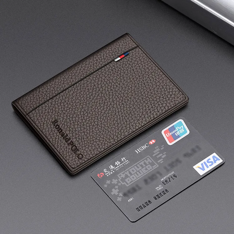 保罗新款迷你卡包男士真皮超薄小巧证件包驾驶证皮套高档简约卡夹