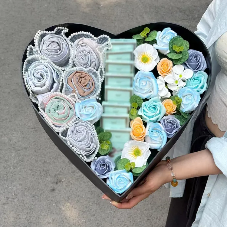 爱心礼盒装手工diy创意惊喜送女友闺蜜生日情人节纪念日