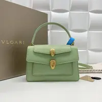 99新 BVLGARI/宝格丽 思斯专属 宝格丽绿色手提斜挎 THOX152