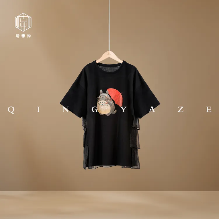 龙猫！复古童趣时髦感大短袖！GZ6268