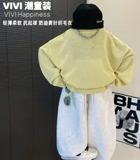 现货VIVI童装【奶帅阳光】2025秋款亲子装中大童宽松抗起球针织毛衣