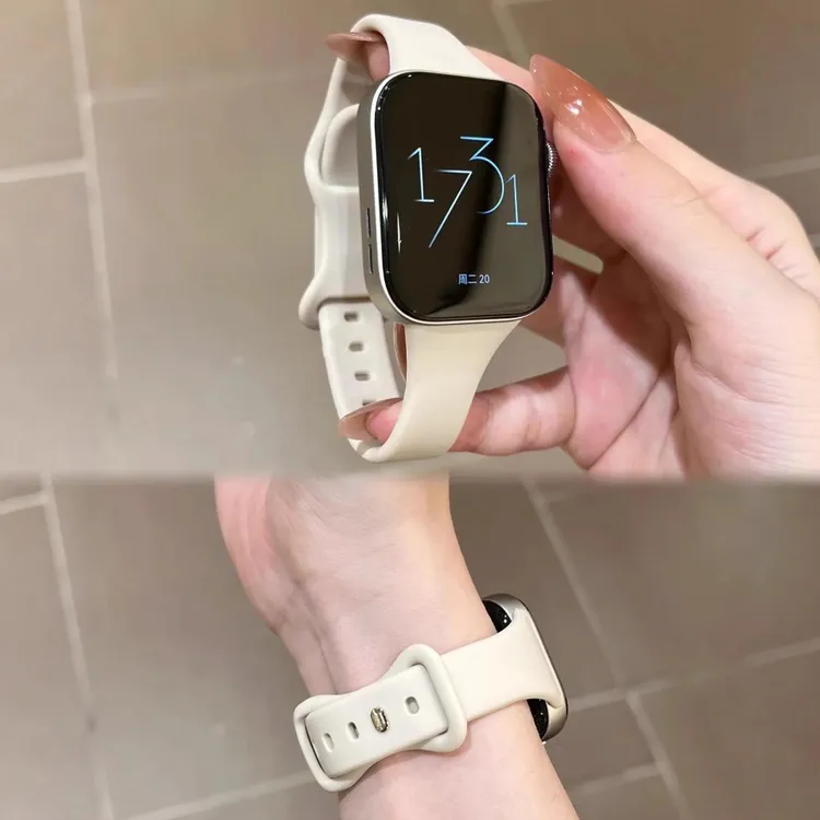 适用华为FIT4新款Fit3小蛮腰细款液态硅胶表带watchFit4Pro高级感