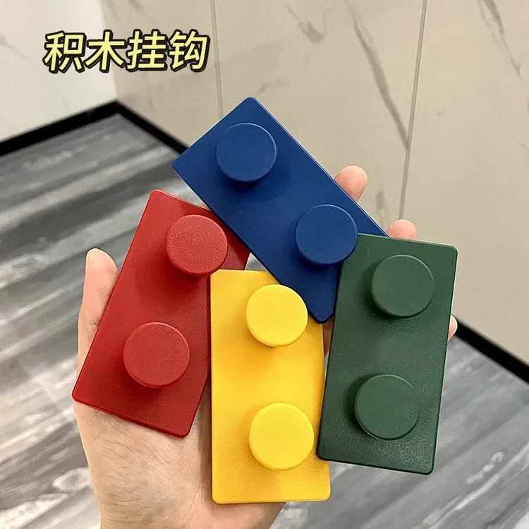 趣味彩色免打孔客厅浴室厕所厨房壁挂式多功能强力粘钩挂钩无痕