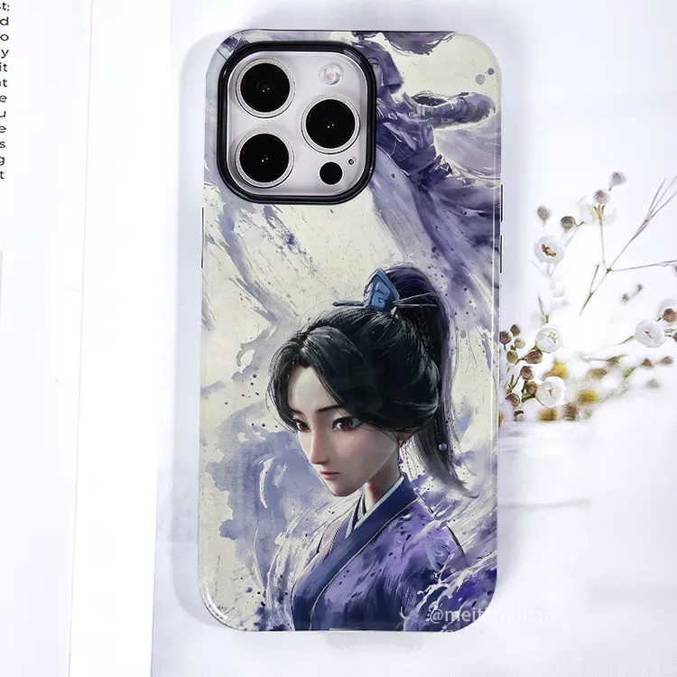 哪吒妈殷十娘适用16promax苹果15手机壳iPhone13高级14磨砂12动漫