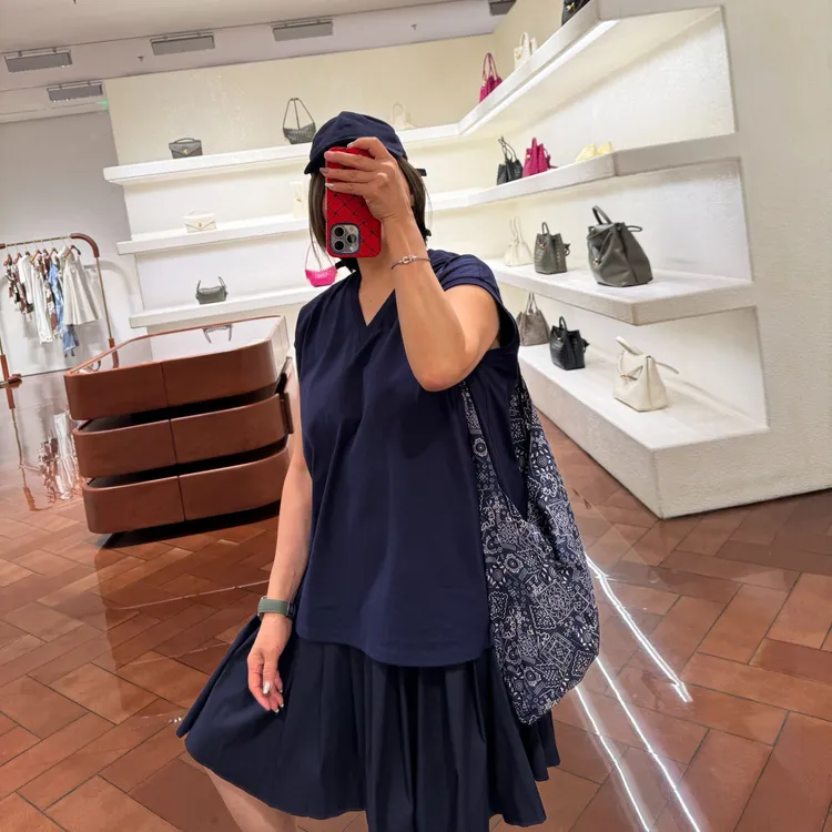 COCOLINDA |  100%INS风蓝花大容量单肩包B3408