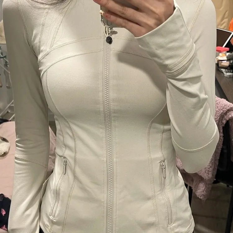lulu原标原版Define瑜伽服上衣健身服长袖跑步运动立领夹克外套女