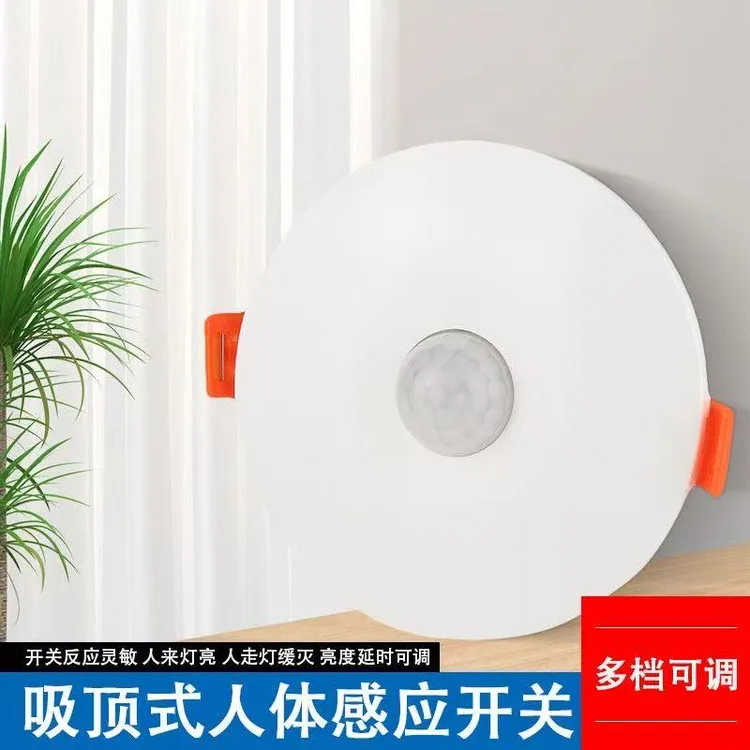 大功率人体感应开关智能光控吸顶灯感应器 220v 楼道开关可调延时
