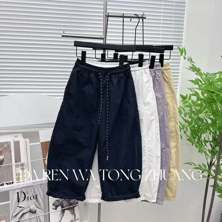 儿童裤子夏季薄款2025新款洋气儿童休闲中大童长裤潮流