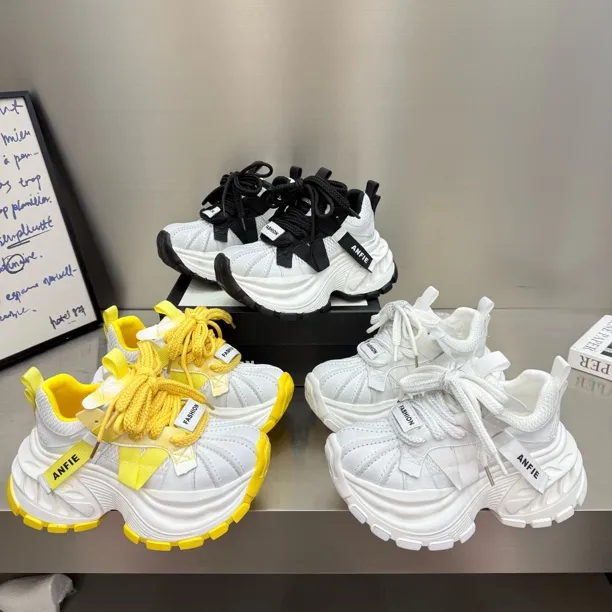 2552-6新款厚底增高时尚潮流百搭女士休闲老爹鞋底厚7公分