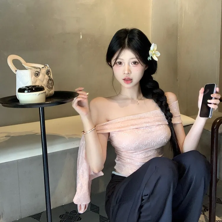 夏季新款甜美气质百搭肌理感两穿短款弹力修身型显瘦无袖上衣背心