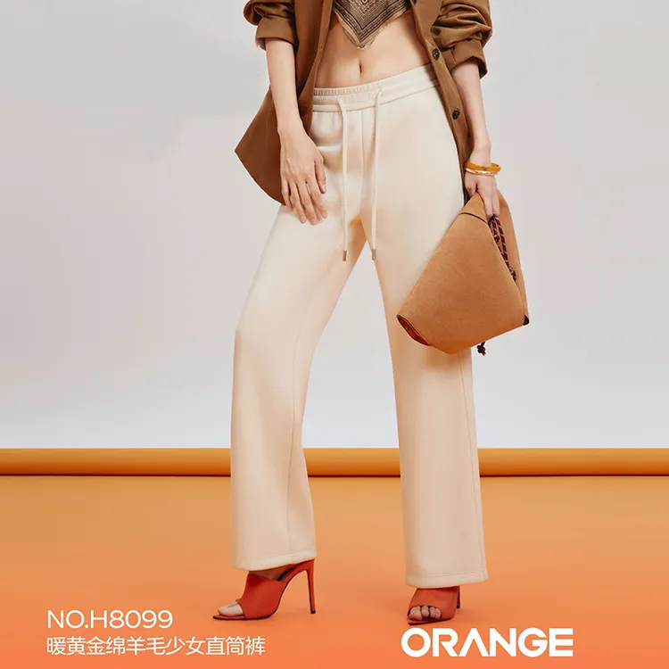 （全新升级！高弹针织醋酸窄版直筒裤）超美修身版型显高显瘦显腿长