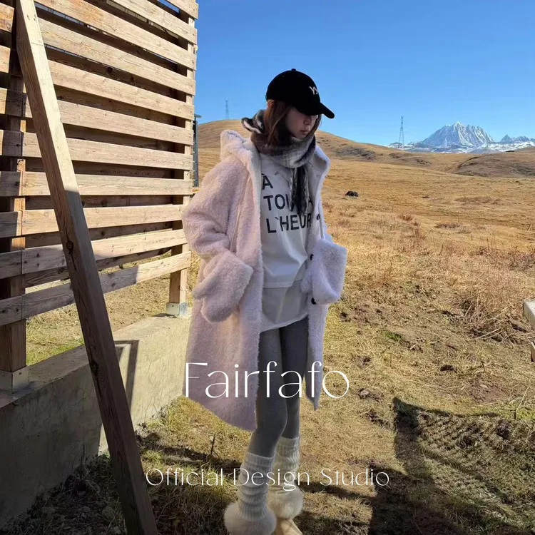 【假两件印花长袖】TX511F0010秋冬新款潮牌宽松百搭休闲慵懒感T恤